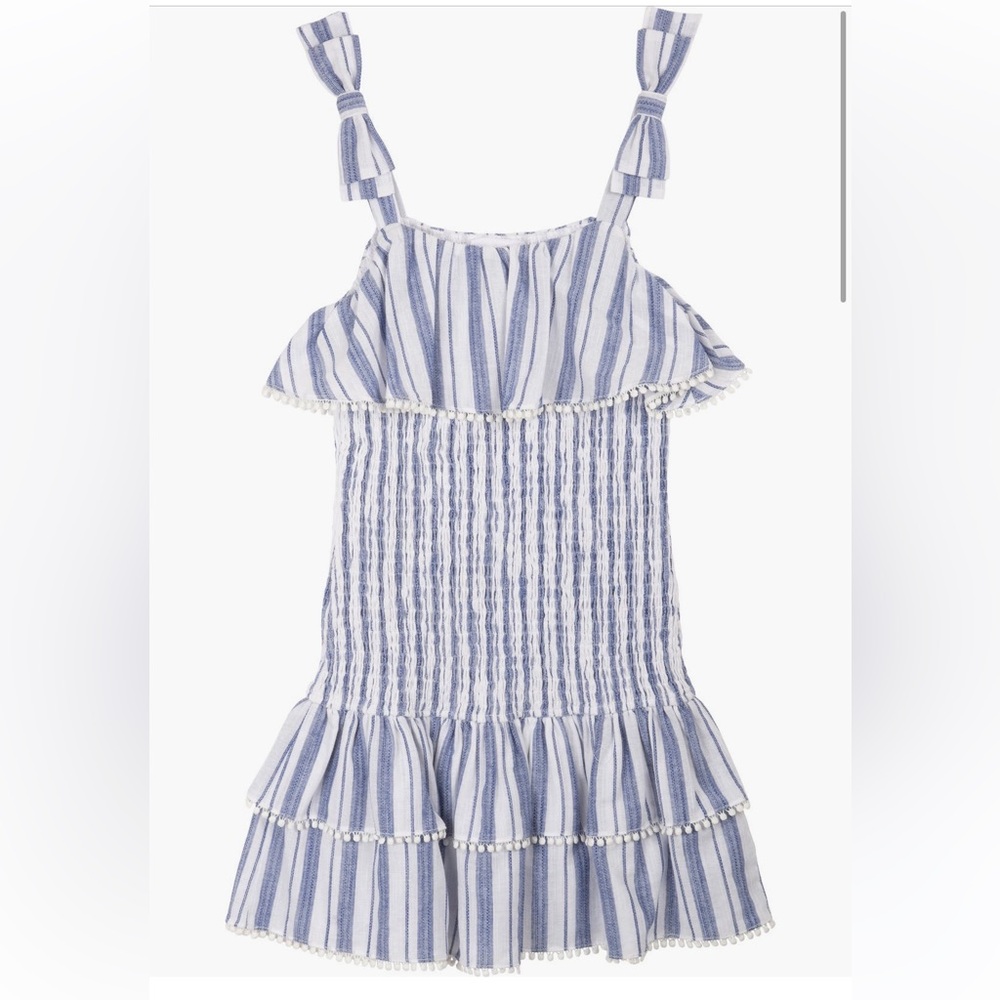 Girls Stripe smocked dress